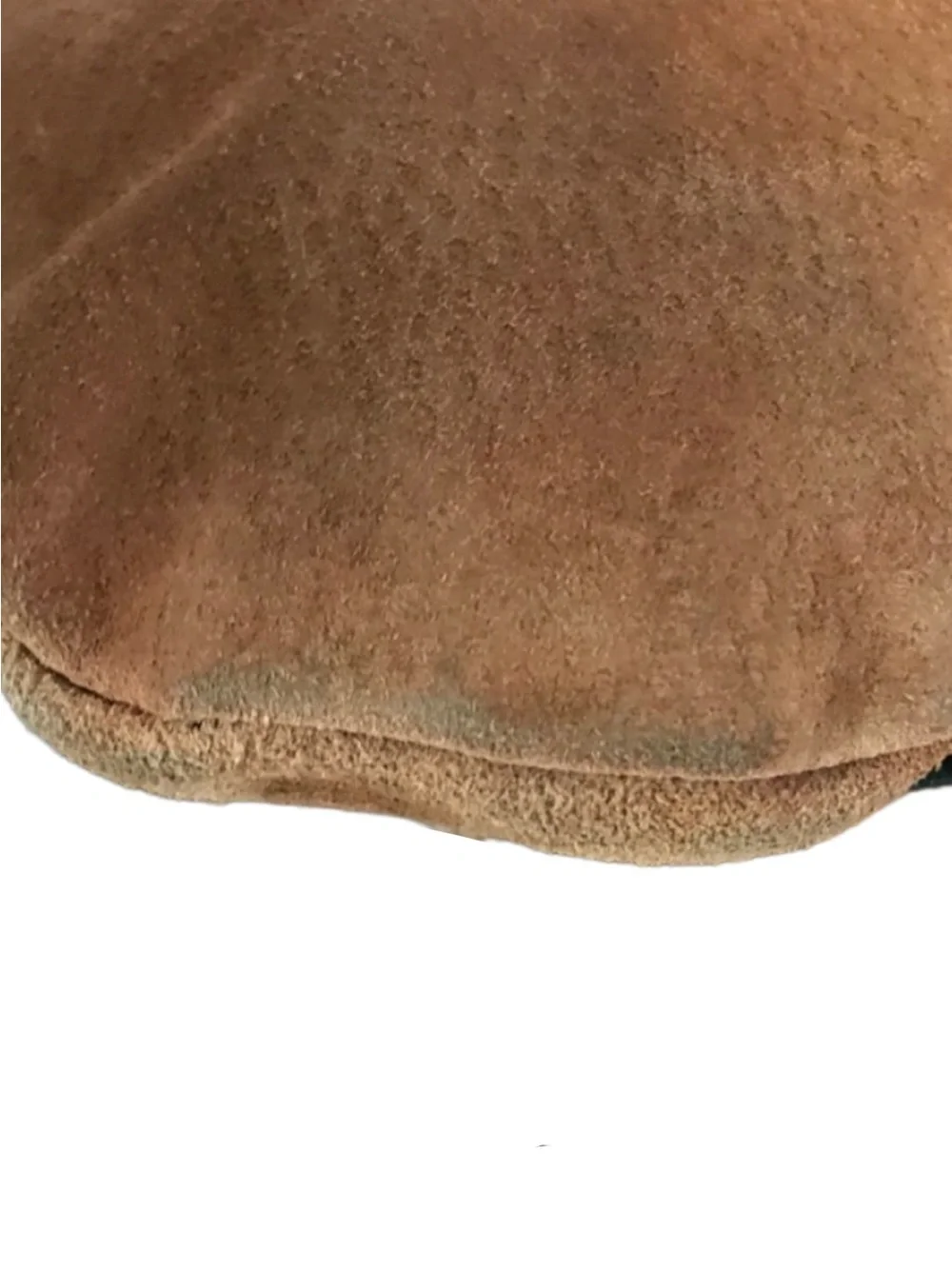 EL CEIBO HANDCRAFTED TAN SUEDE AND BLACK LEATHER CROSSBODY MESSENGER BAG